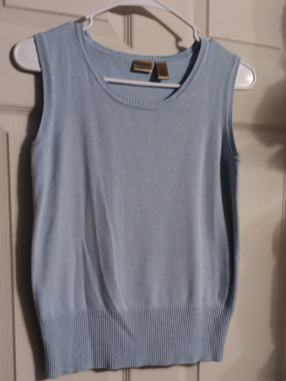 Nue Options Light Blue Knit Tank Top